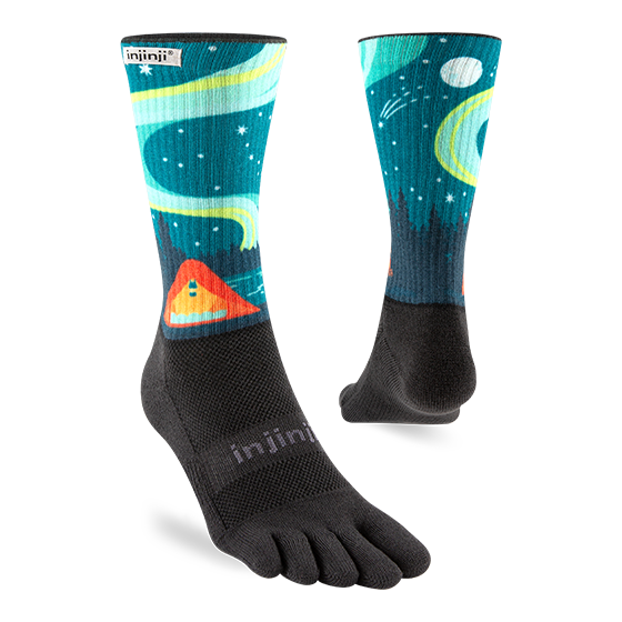 Injinji Trail Crew Sock Mens - Artist Designed Series