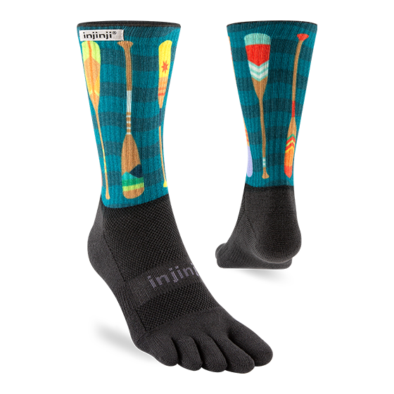 Injinji Trail Crew Sock Mens - Artist Designed Series