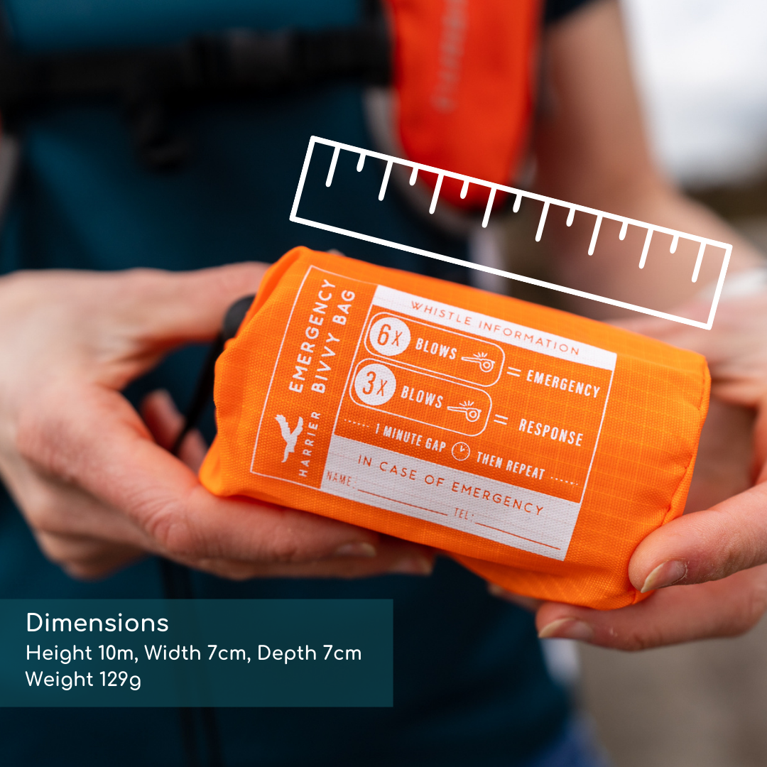Harrier Emergency Survival Bag and Whistle