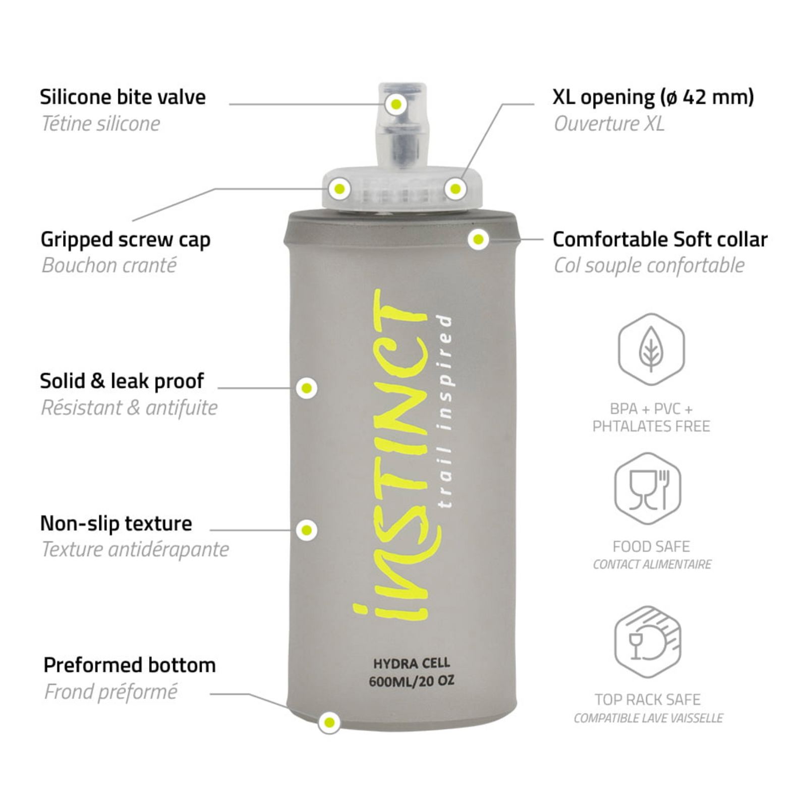 Instinct Hydracell Soft Flask 600ml