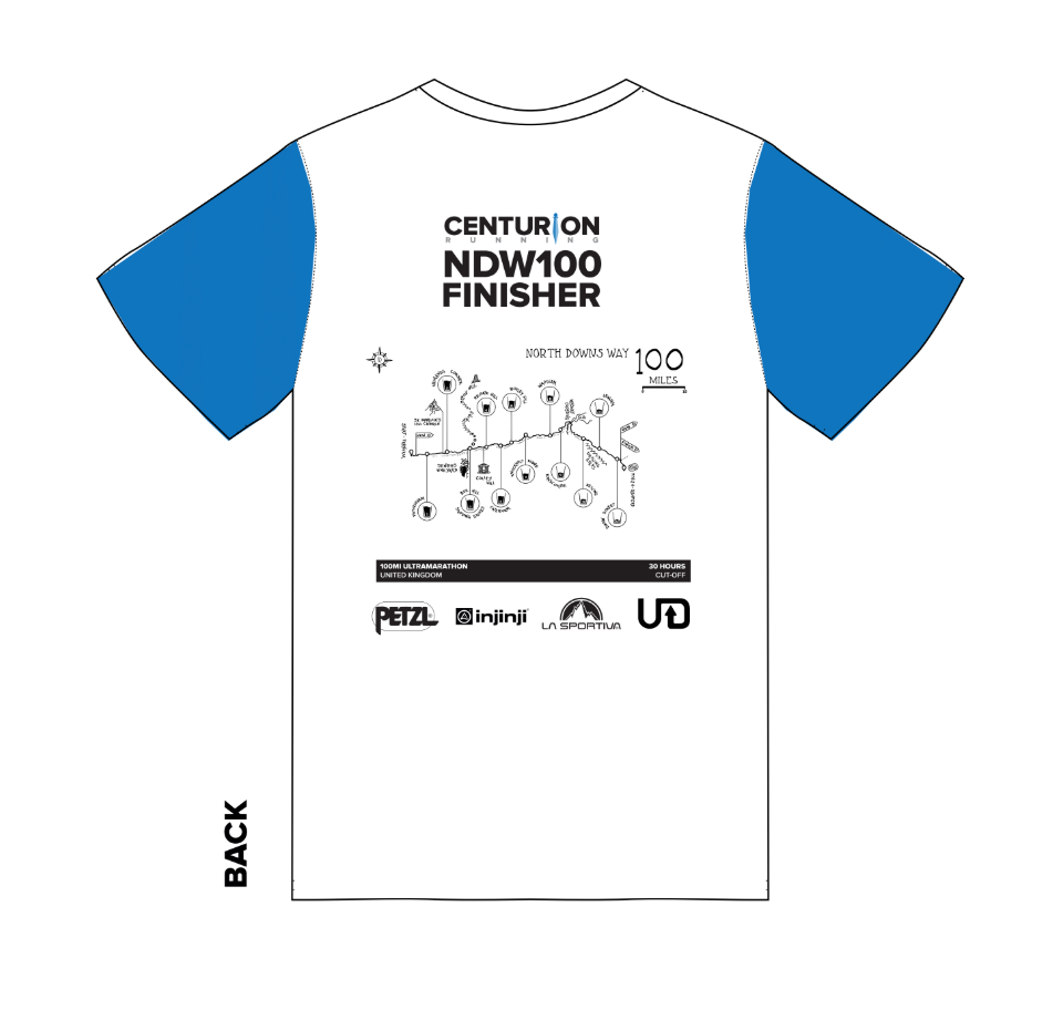 Centurion Running North Downs Way 100 Finisher Tee 2025