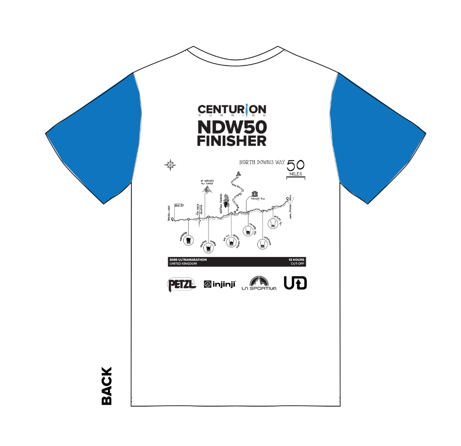 Centurion Running North Downs Way 50 Finisher Tee 2025