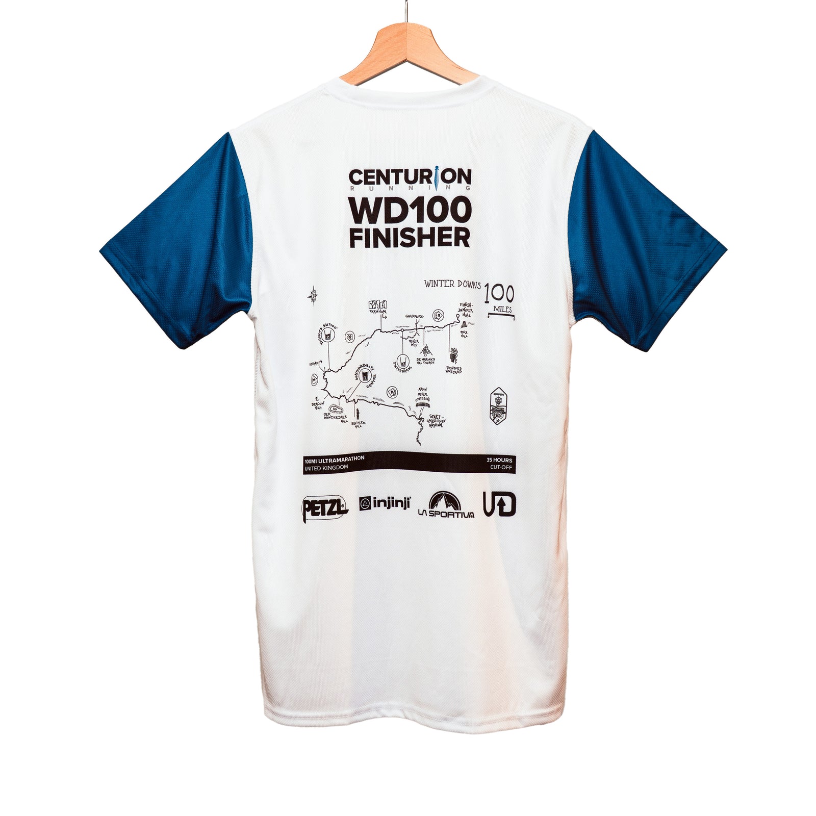 NEW Centurion Running Winter Downs 100 Finisher Tee