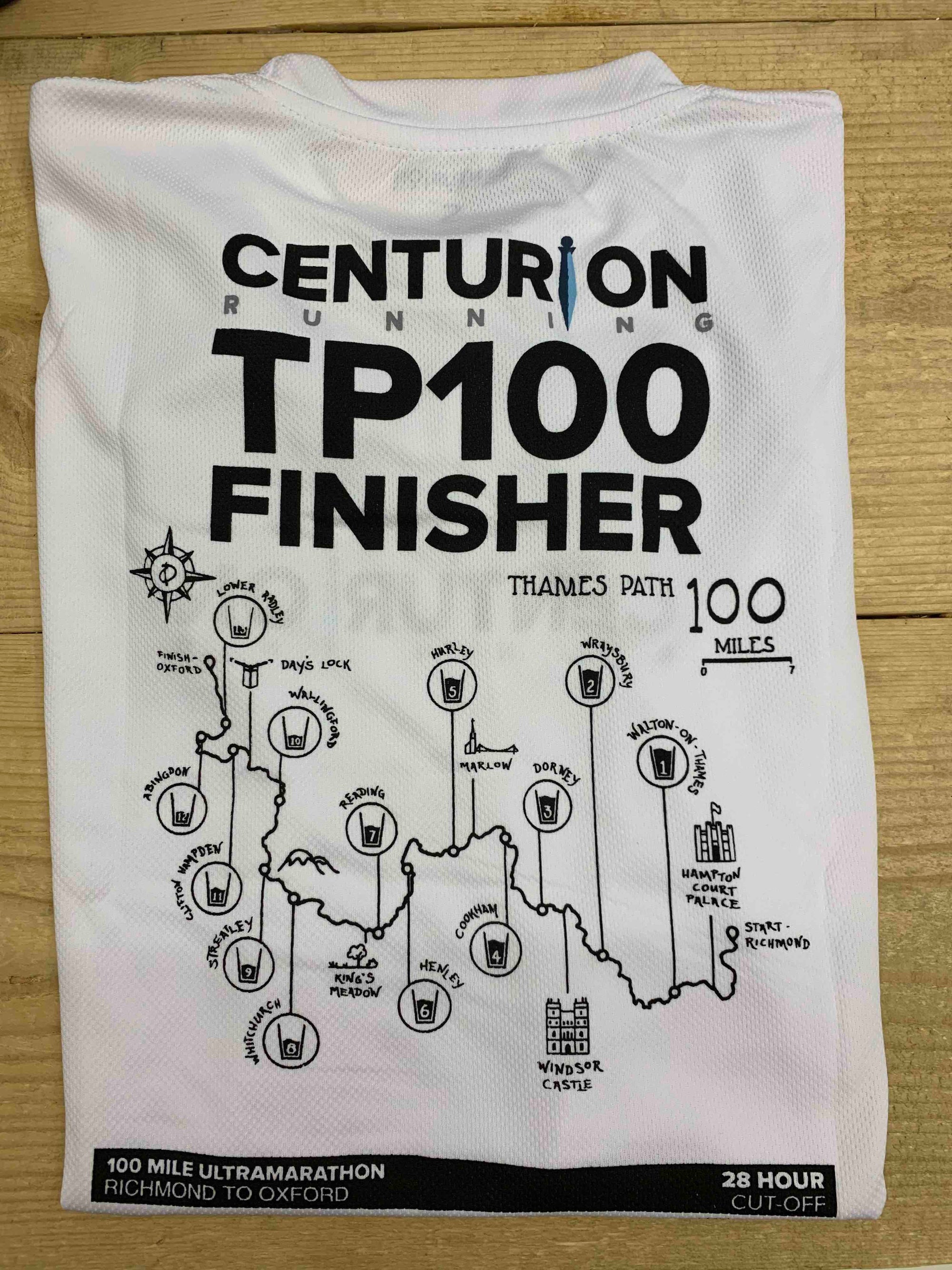 Centurion Running Thames Path 100 - TP100 Finisher Tee
