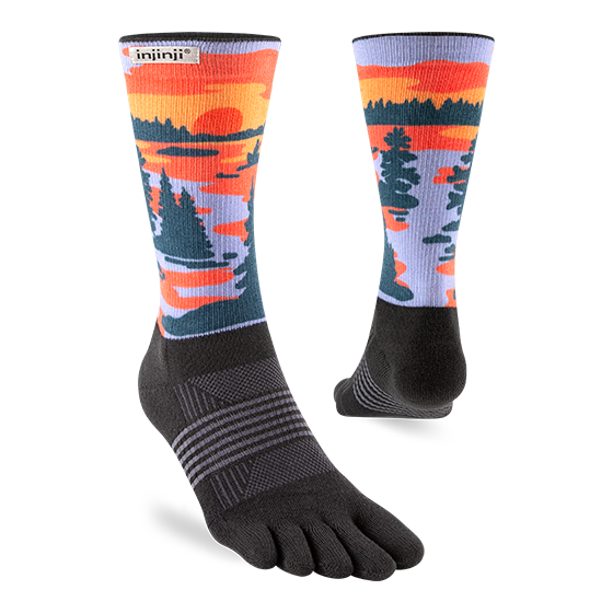 Injinji Trail Crew Sock Womens - Artist Designed Series
