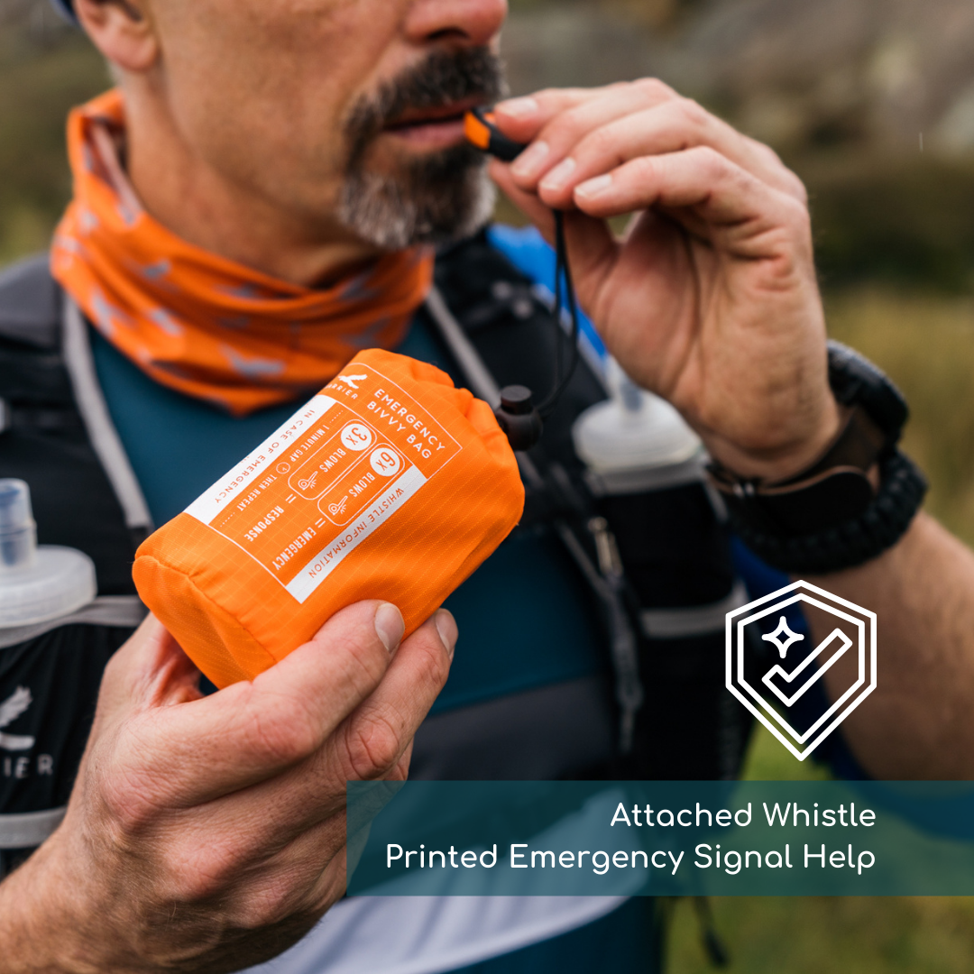 Harrier Emergency Survival Bag and Whistle