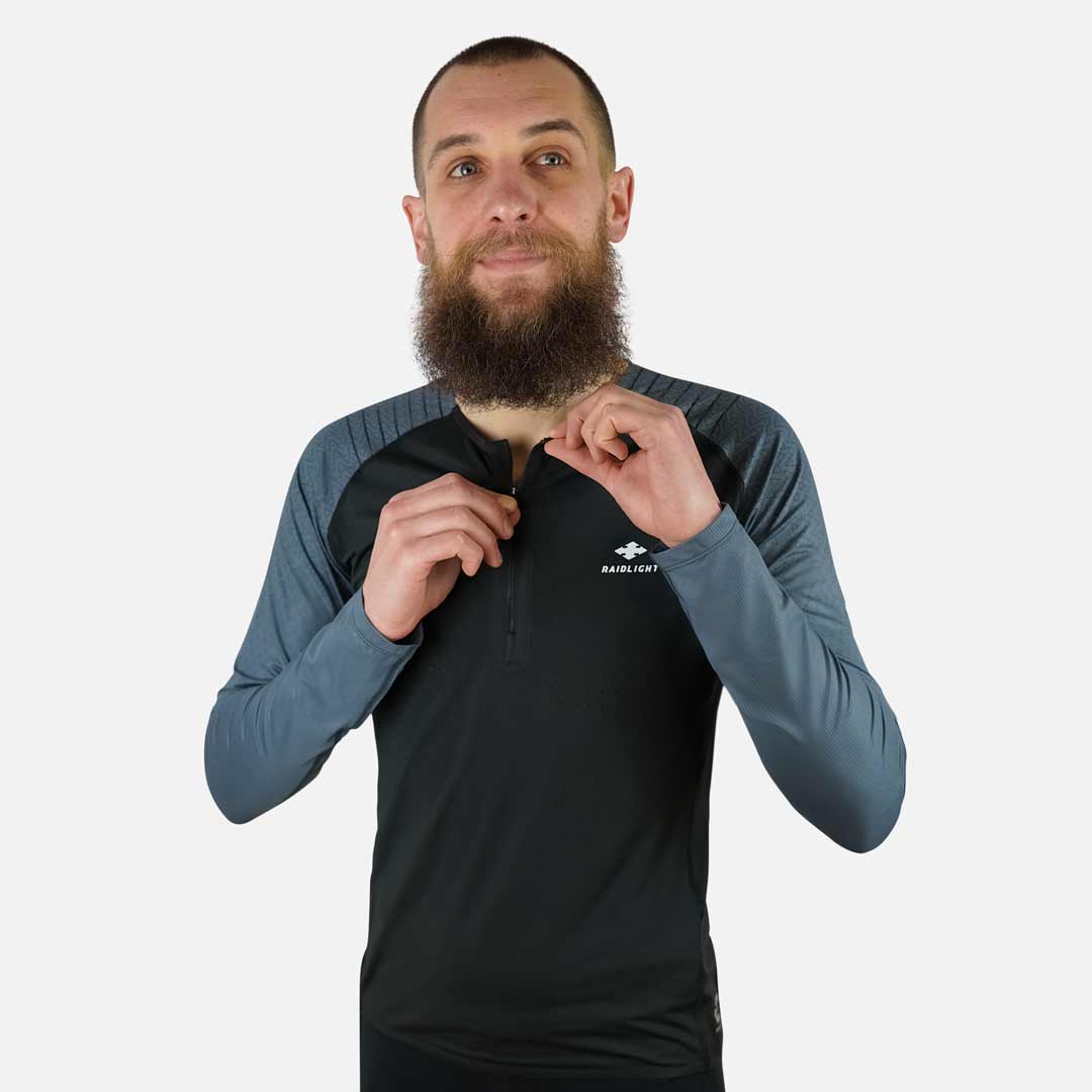Raidlight R-Light Long Sleeved Zip Top Mens