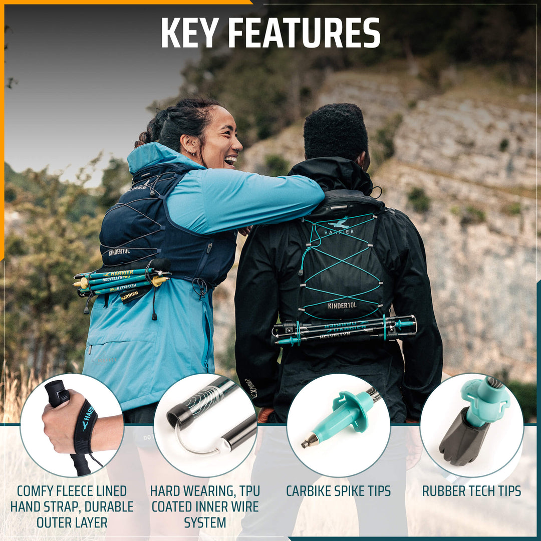 Harrier Helvellyn Carbon Trail Running Adjustable poles