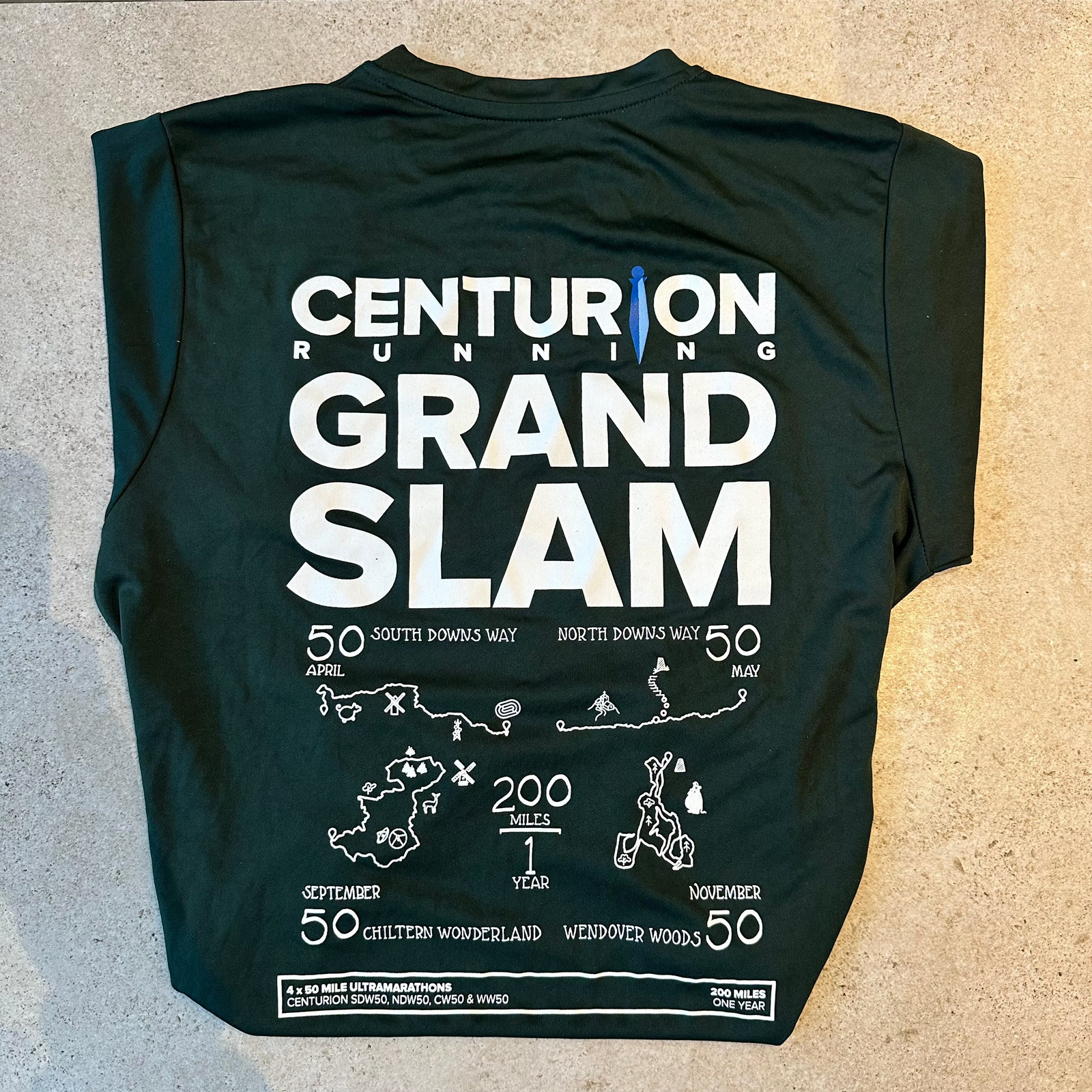Centurion Running 50 Mile Grand Slam Finisher Tee