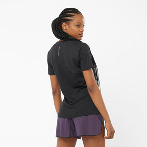 Salomon Sense Aero SS Tee Womens AW23 - Black