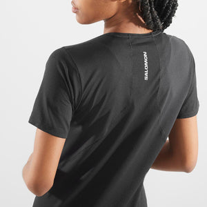 Salomon Sense Aero SS Tee Womens AW23 - Black