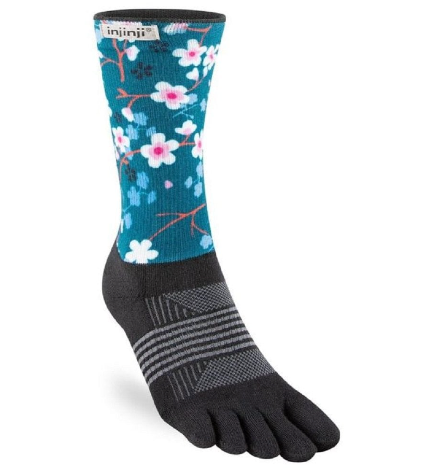 Injinji Trail Socks Crew (Womens) Blossom