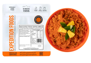 Expedition Foods Sweet and Sour Chicken with rice 450KCAL