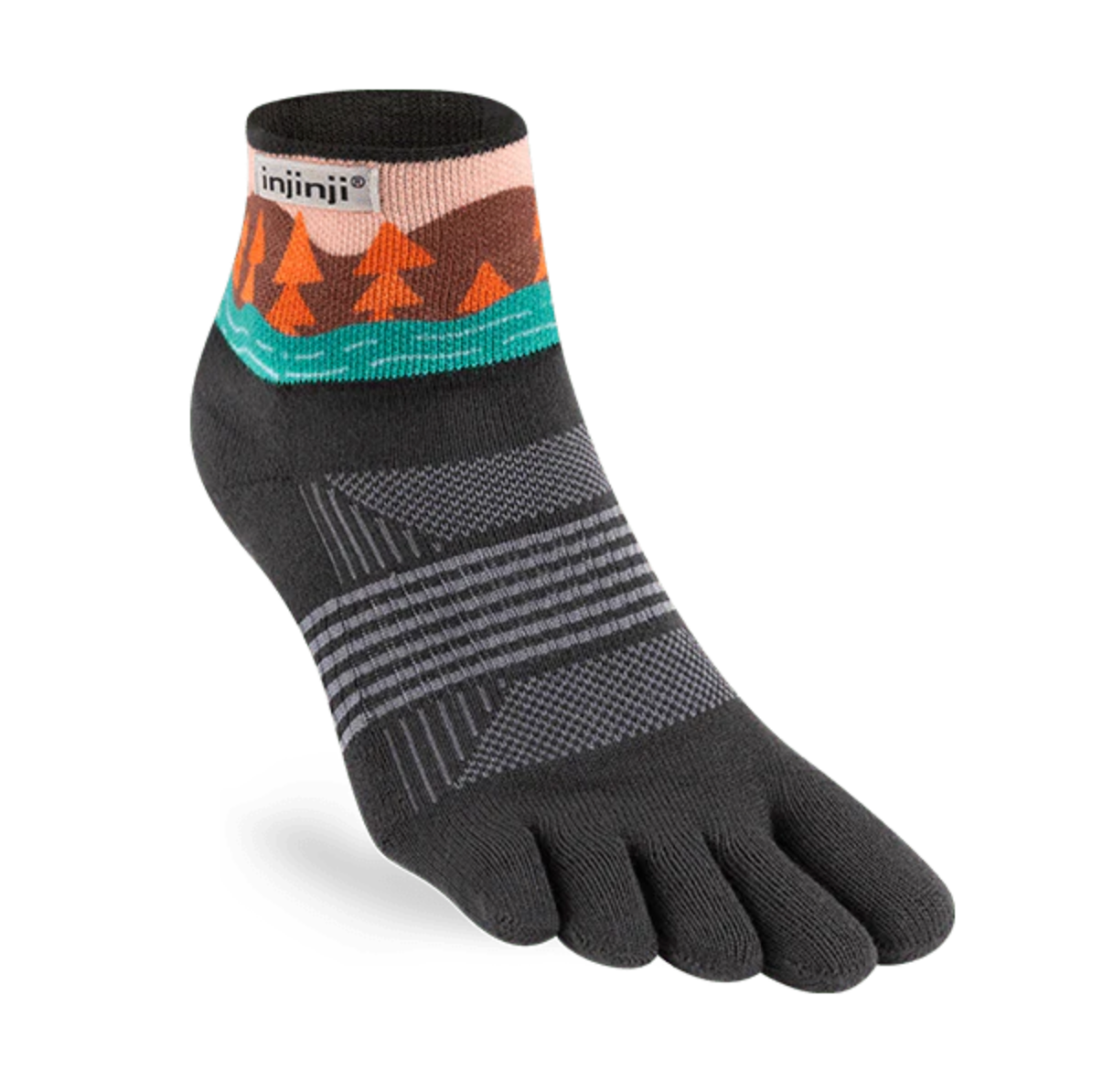 Injinji Trail Mini Crew (Womens) - Stream