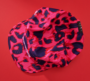 Vaga Limited Edition Patterned cap - Neon Pink/ Flame Red/ Navy