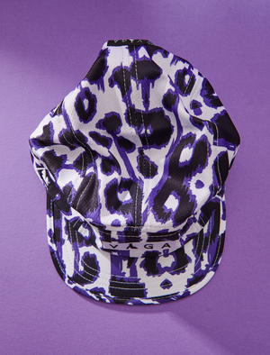 Vaga Limited Edition Patterned cap - White/ Black/ Purple