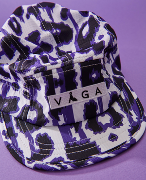 Vaga Limited Edition Patterned cap - White/ Black/ Purple