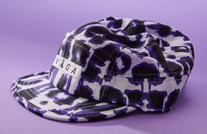 Vaga Limited Edition Patterned cap - White/ Black/ Purple