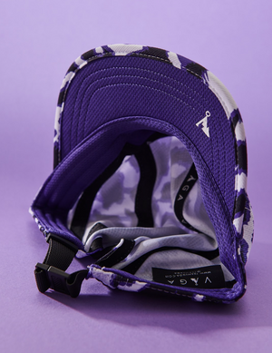 Vaga Limited Edition Patterned cap - White/ Black/ Purple