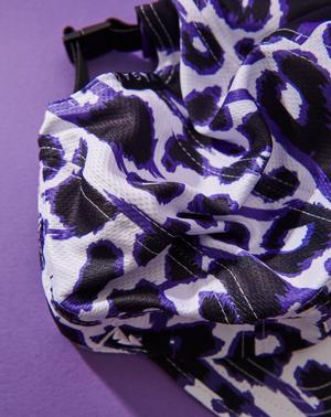 Vaga Limited Edition Patterned cap - White/ Black/ Purple
