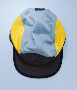 Vaga Club Cap - Slate Grey/ Sunshine Yellow/ Teal Blue
