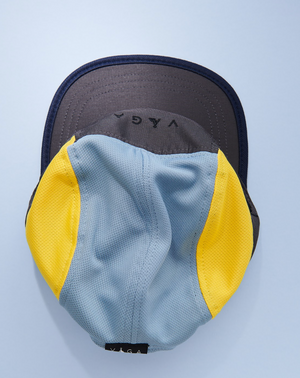 Vaga Club Cap - Slate Grey/ Sunshine Yellow/ Teal Blue