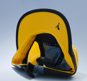 Vaga Club Cap - Slate Grey/ Sunshine Yellow/ Teal Blue