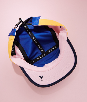 Vaga Club Cap - Royal Blue/ Pale Pink/ Bright Yellow