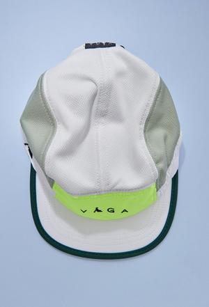Vaga Club Cap - Chalk White/ Eucalyptus Green/ Neon Yellow