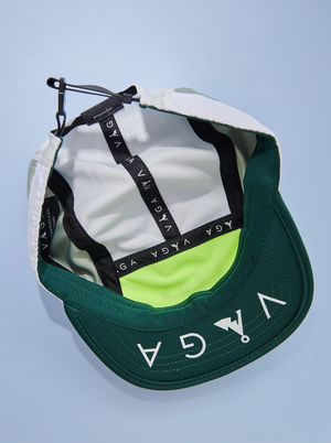 Vaga Club Cap - Chalk White/ Eucalyptus Green/ Neon Yellow