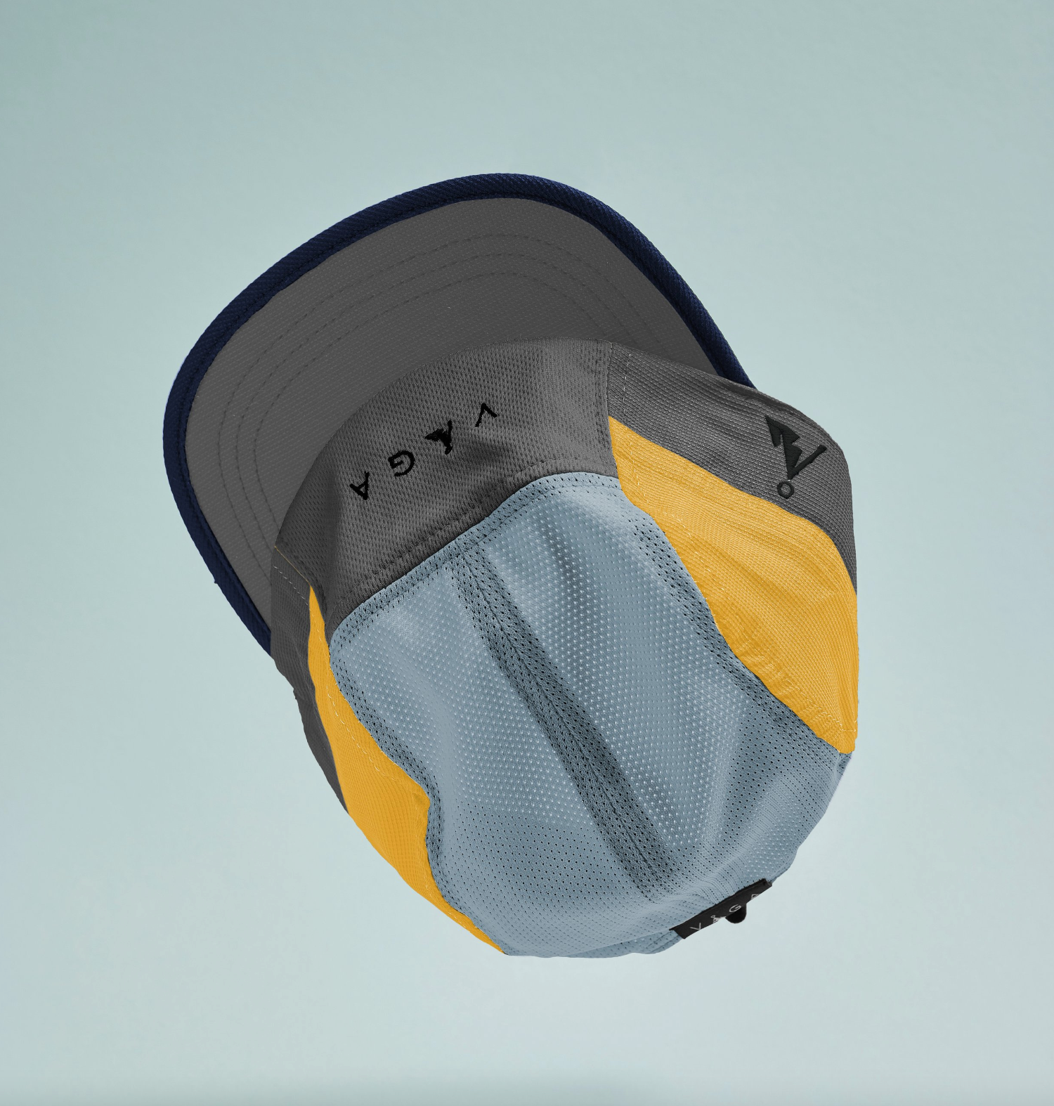 Vaga Club Cap - Slate Grey/ Sunshine Yellow/ Teal Blue