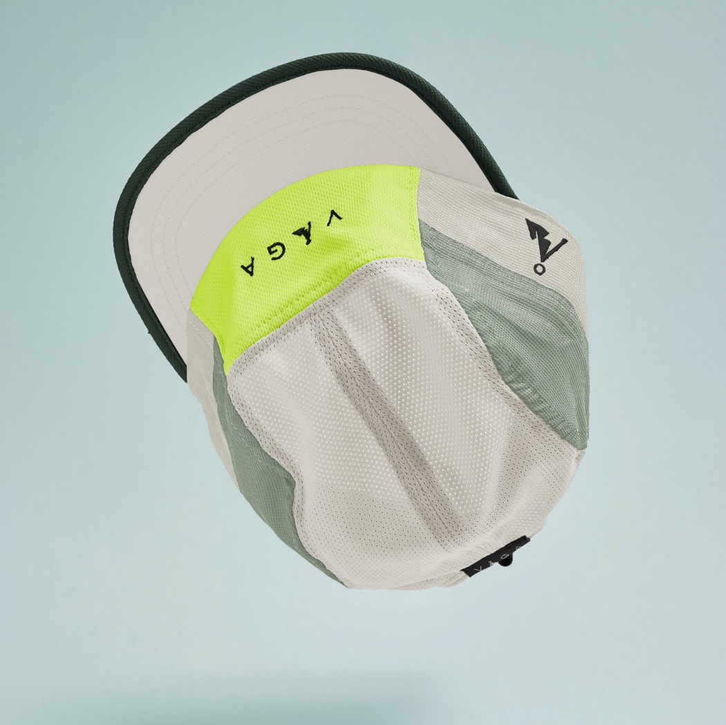 Vaga Club Cap - Chalk White/ Eucalyptus Green/ Neon Yellow