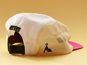 Vaga Feather Cap - Poster Pink/ Pale Yellow/ White