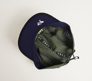 Vaga Weather Resistant Fell Cap - Utility Green/Black/Navy