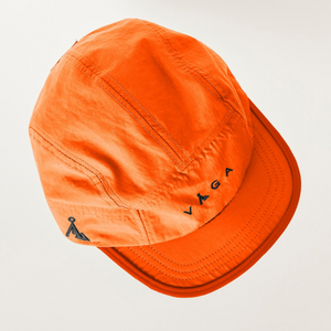 Vaga Weather Resistant Fell Cap - Neon Orange/Navy