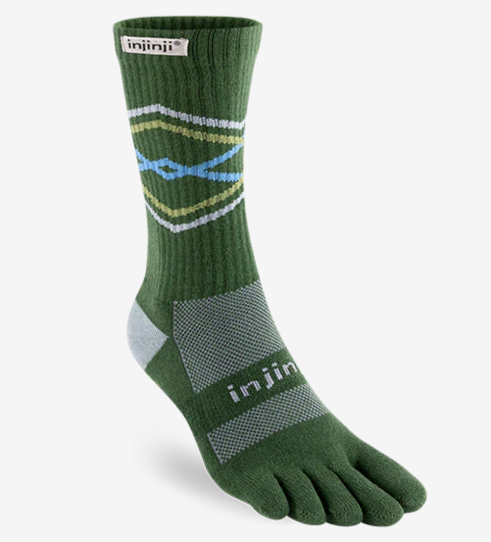 Injinji Trail Crew Mens - Forest