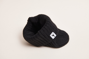 Vaga Ribbed Beanie - Black
