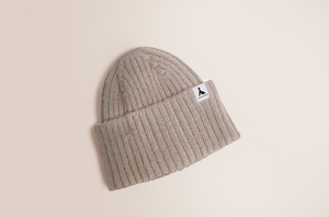Vaga Ribbed Beanie -  Taupe