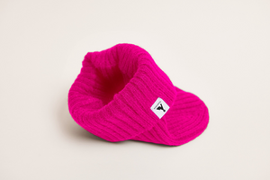 Vaga Ribbed Beanie -  Poster Pink