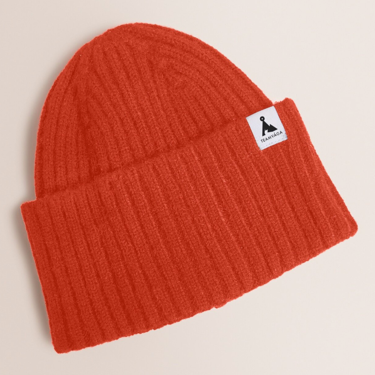 Vaga Ribbed Beanie -  Bowland Orange