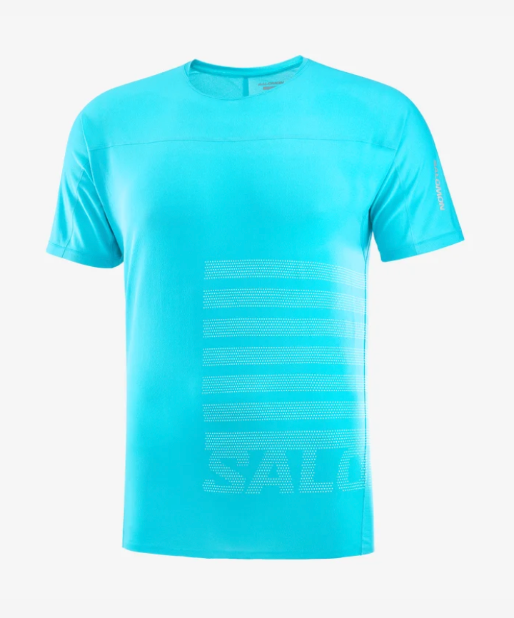 Salomon Sense Aero SS Tee Mens SS24 Peacock Blue