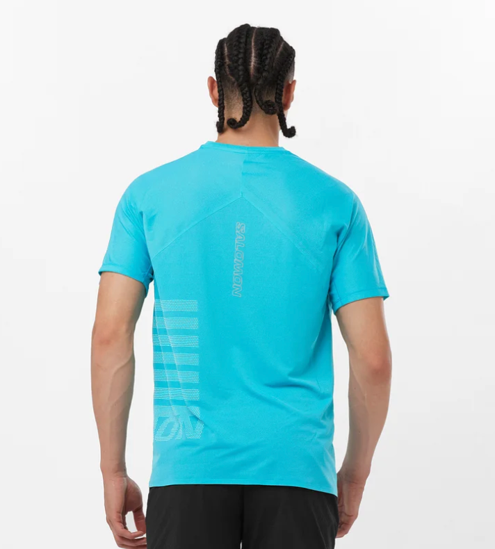 Salomon Sense Aero SS Tee Mens SS24 Peacock Blue