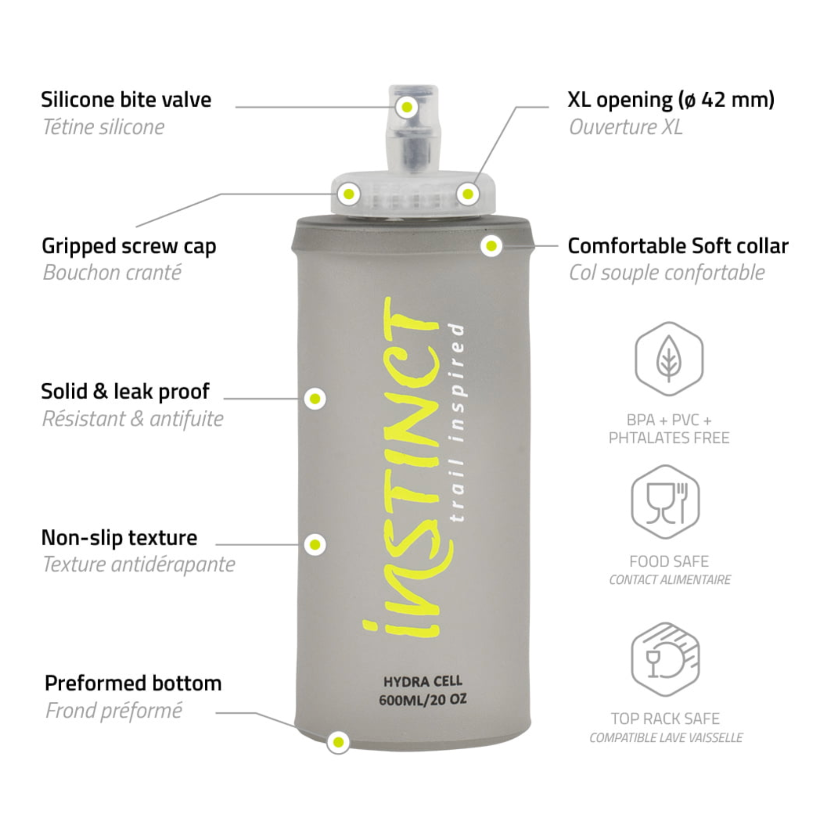 Instinct Hydracell Soft Flask 600ml