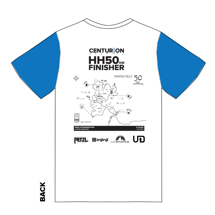 Centurion Running Hundred Hills 50km Finisher Tee 2025