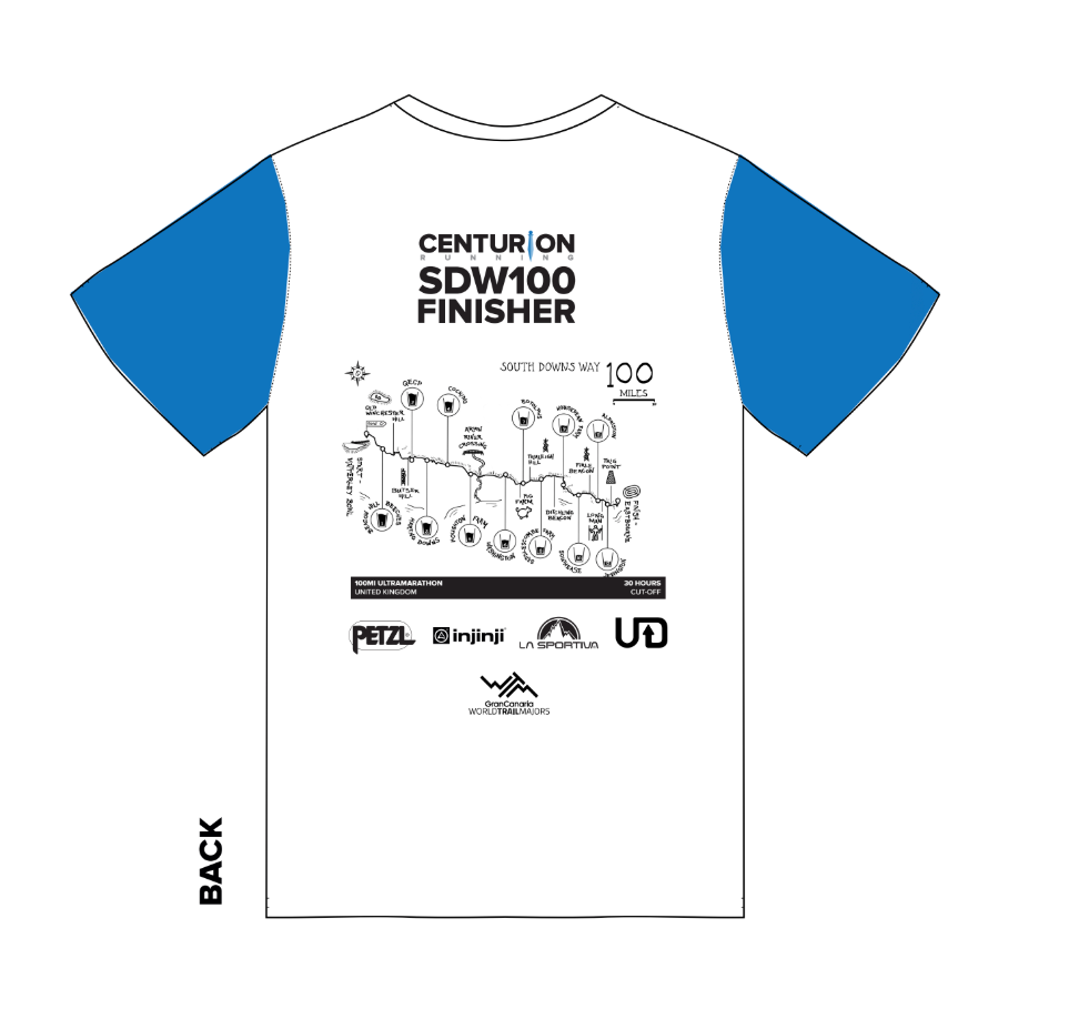 Centurion Running South Downs Way 100 Finisher Tee 2025