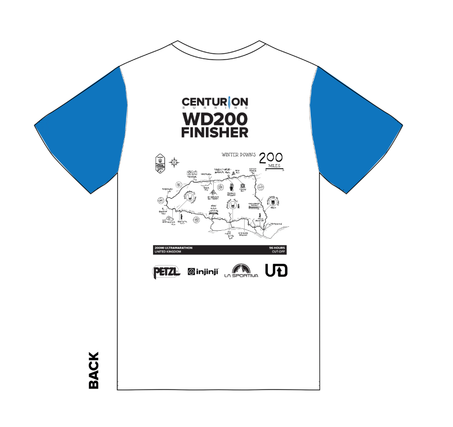 Centurion Running Winter Downs 200 Finisher Tee 2025