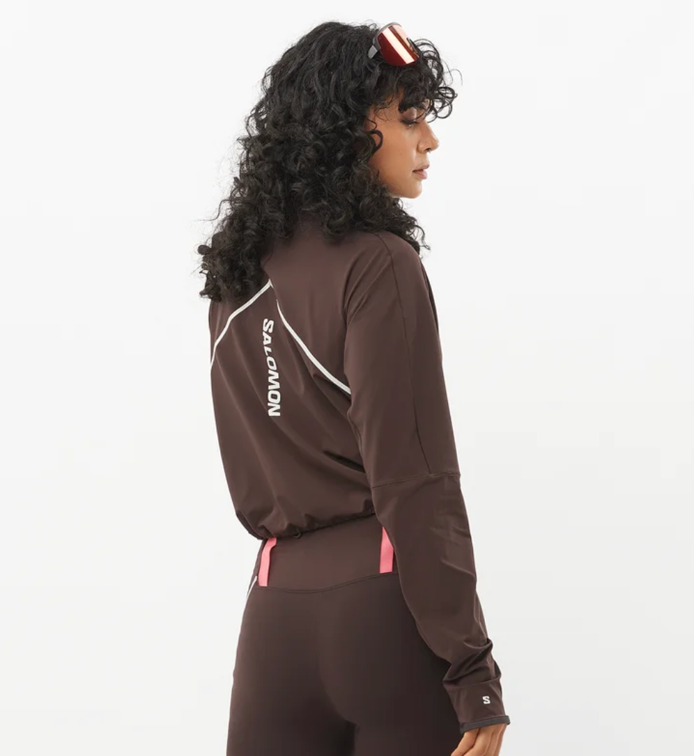 Salomon Sense Aero Hybrid Cropped Midlayer Womens