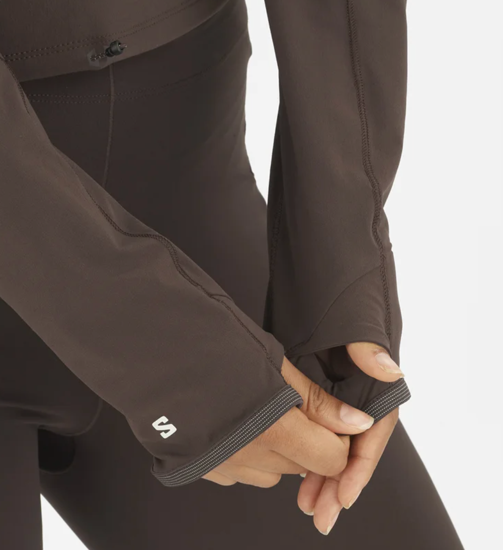 Salomon Sense Aero Hybrid Cropped Midlayer Womens