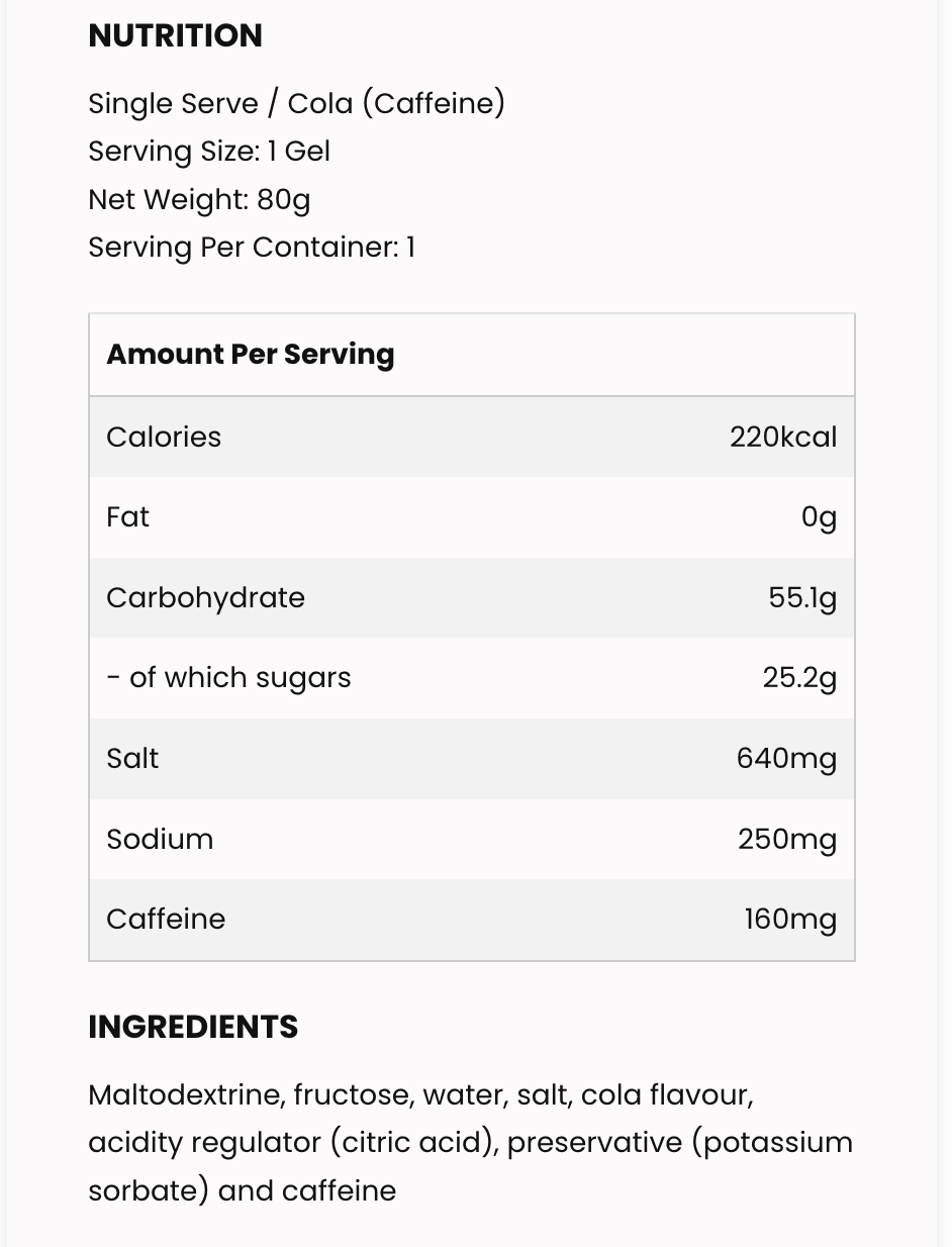 226ERS High Fructose Gel