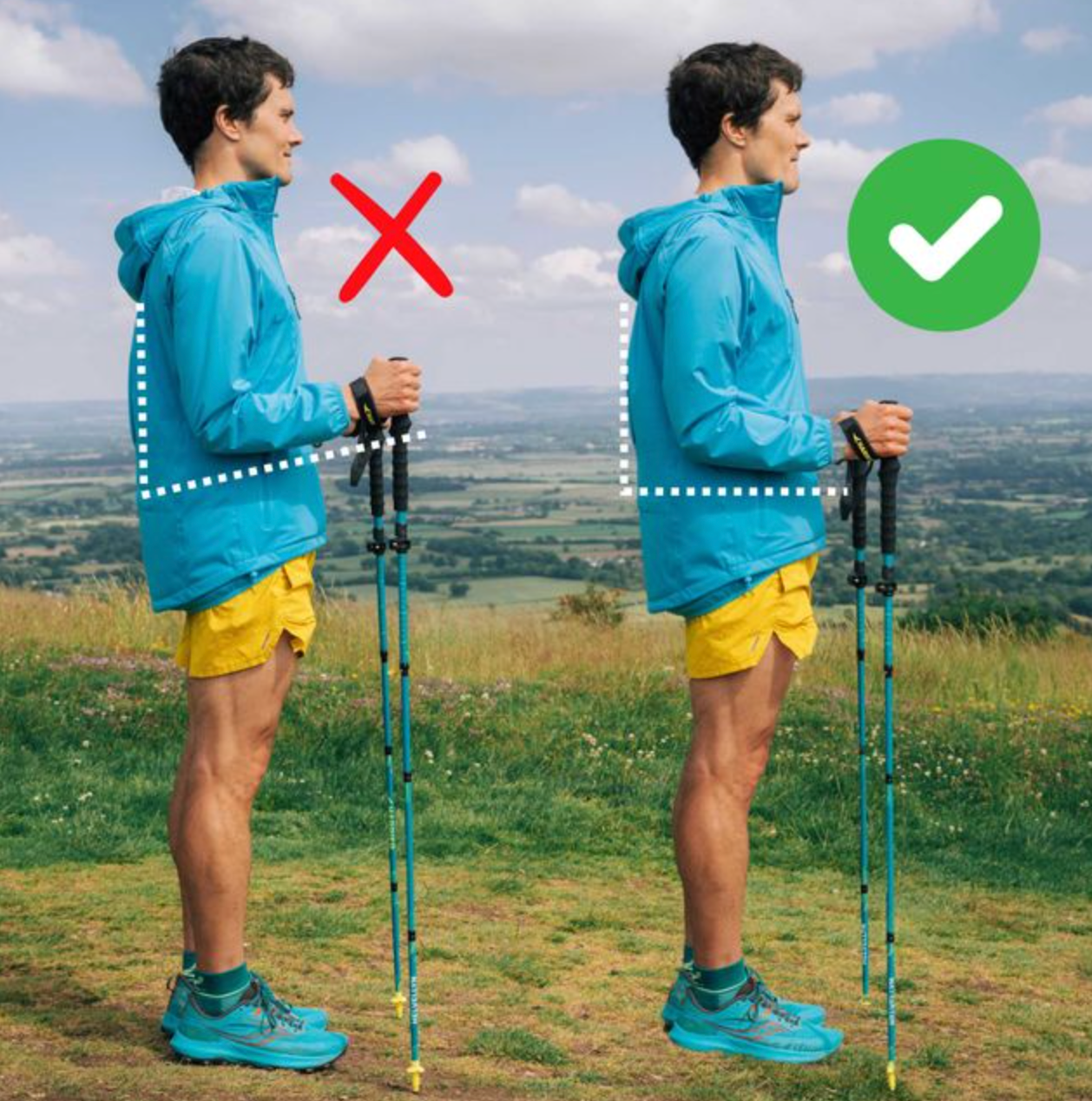 Harrier Helvellyn Carbon Trail Running Adjustable poles